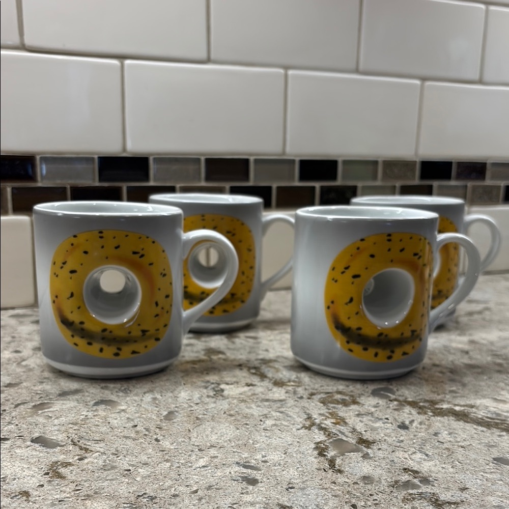 Unique BAGEL ceramic mugs